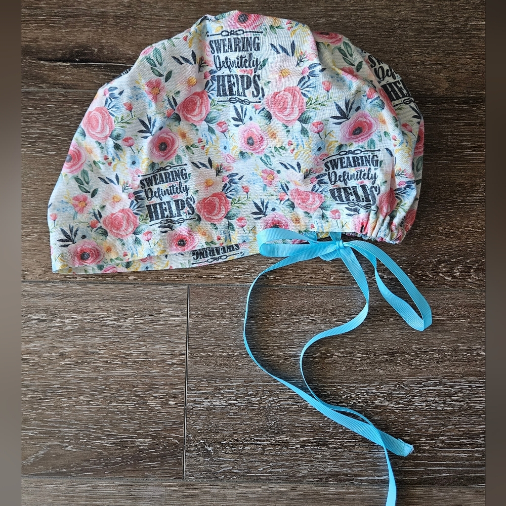Women's Floral Euro Scrub Cap